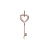 Tiffany & Co. Tiffany Keys Heart Key in Rose Gold with Diamonds, Small | ^ Rose Gold Jewelry|Diamond Jewelry