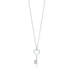 Tiffany & Co. Tiffany Keys Heart Key Pendant in Silver | ^ Necklaces & Pendants