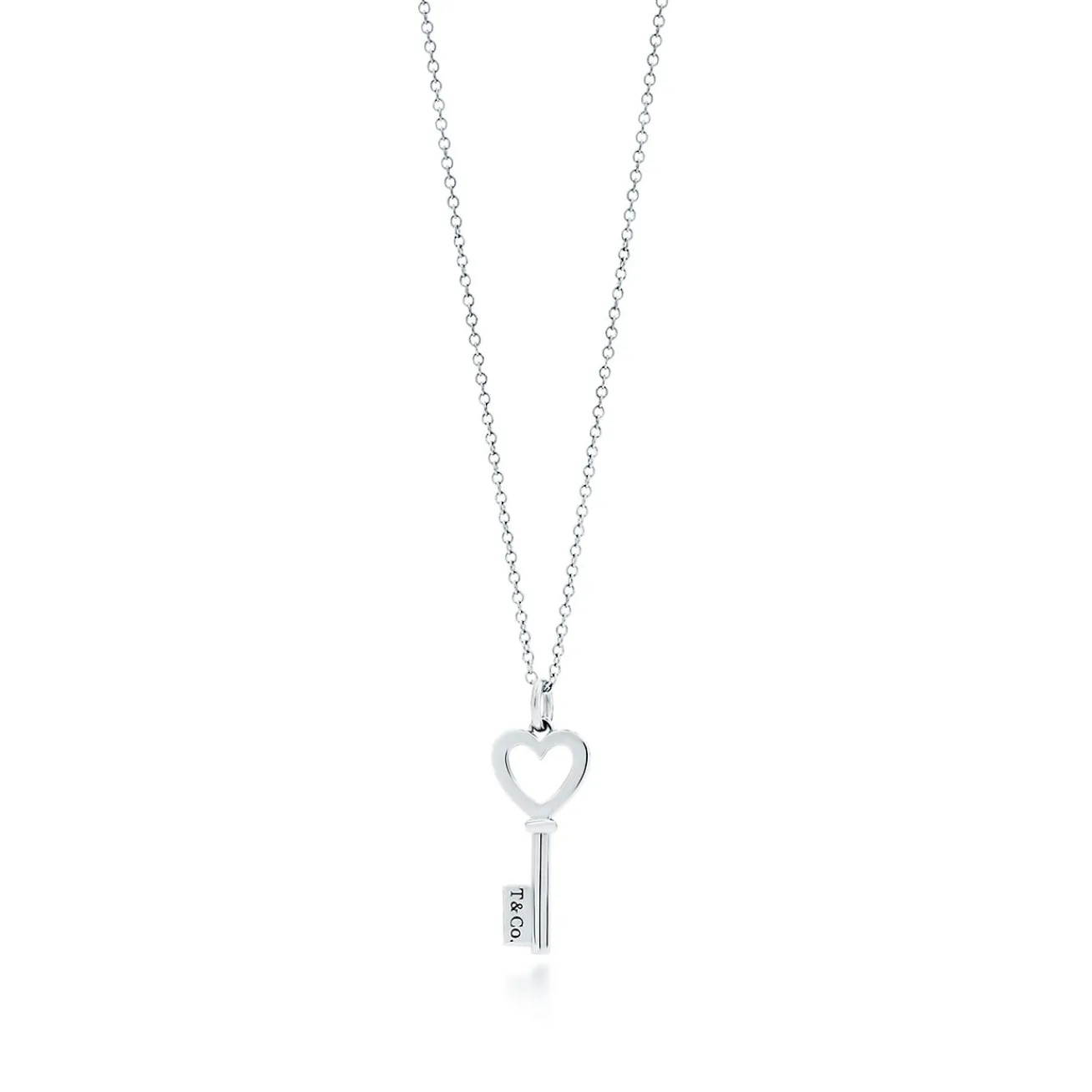 Tiffany & Co. Tiffany Keys Heart Key Pendant in Silver | ^ Necklaces & Pendants