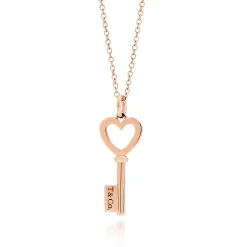 Tiffany & Co. Tiffany Keys heart key pendant in 18k rose gold, mini. | ^ Necklaces & Pendants|Rose Gold Jewelry