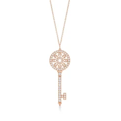 Tiffany & Co. Tiffany Keys petals key in 18k rose gold with diamonds. | ^ Rose Gold Jewelry|Diamond Jewelry
