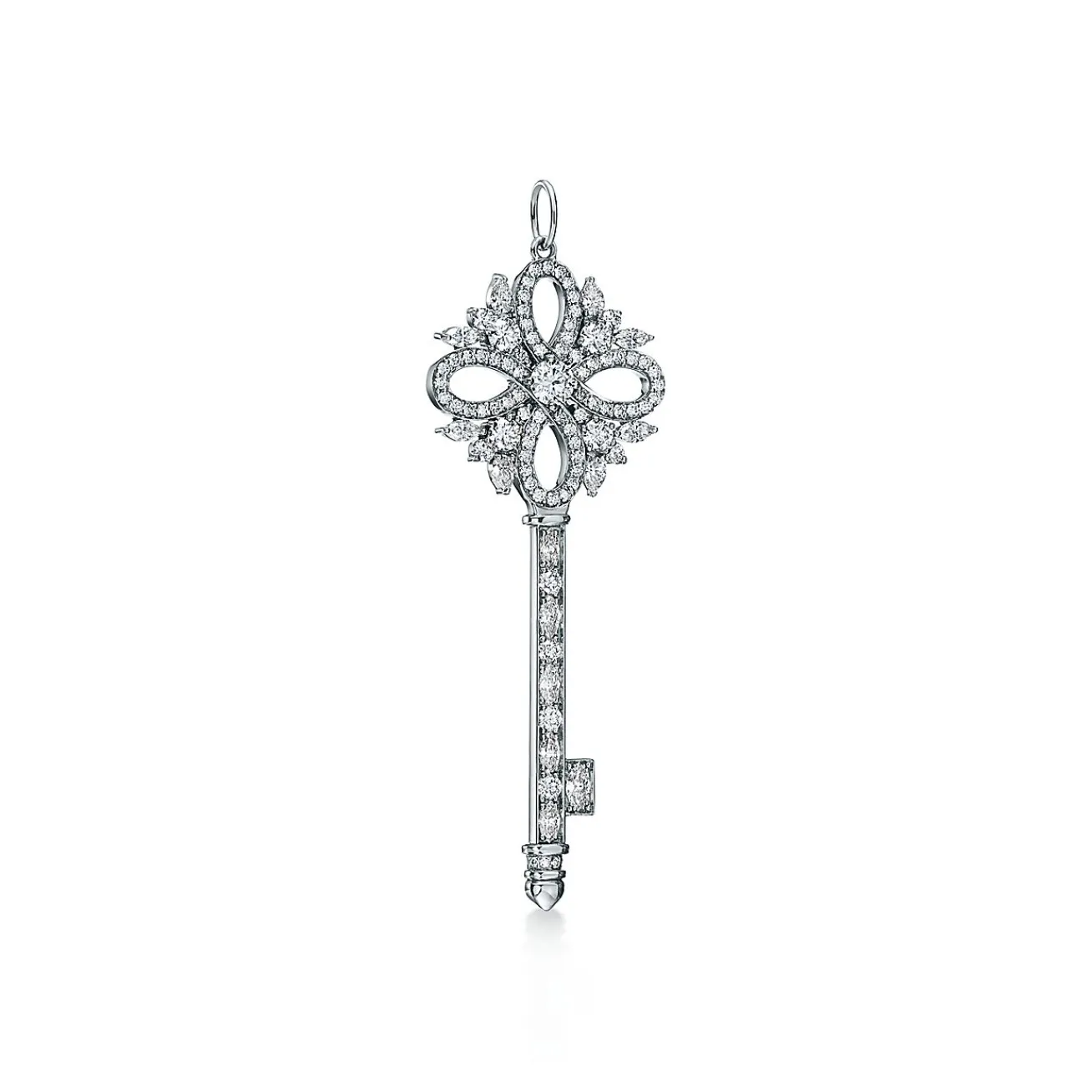 Tiffany & Co. Tiffany Keys Tiffany Victoria® key pendant in platinum with diamonds. | ^ Platinum Jewelry|Diamond Jewelry
