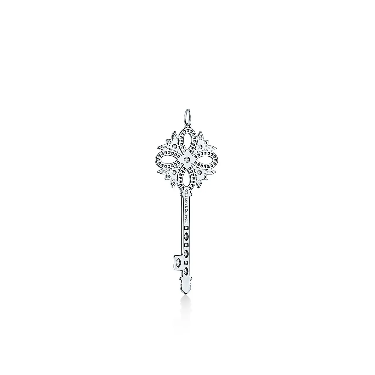 Tiffany & Co. Tiffany Keys Tiffany Victoria® key pendant in platinum with diamonds. | ^ Platinum Jewelry|Diamond Jewelry