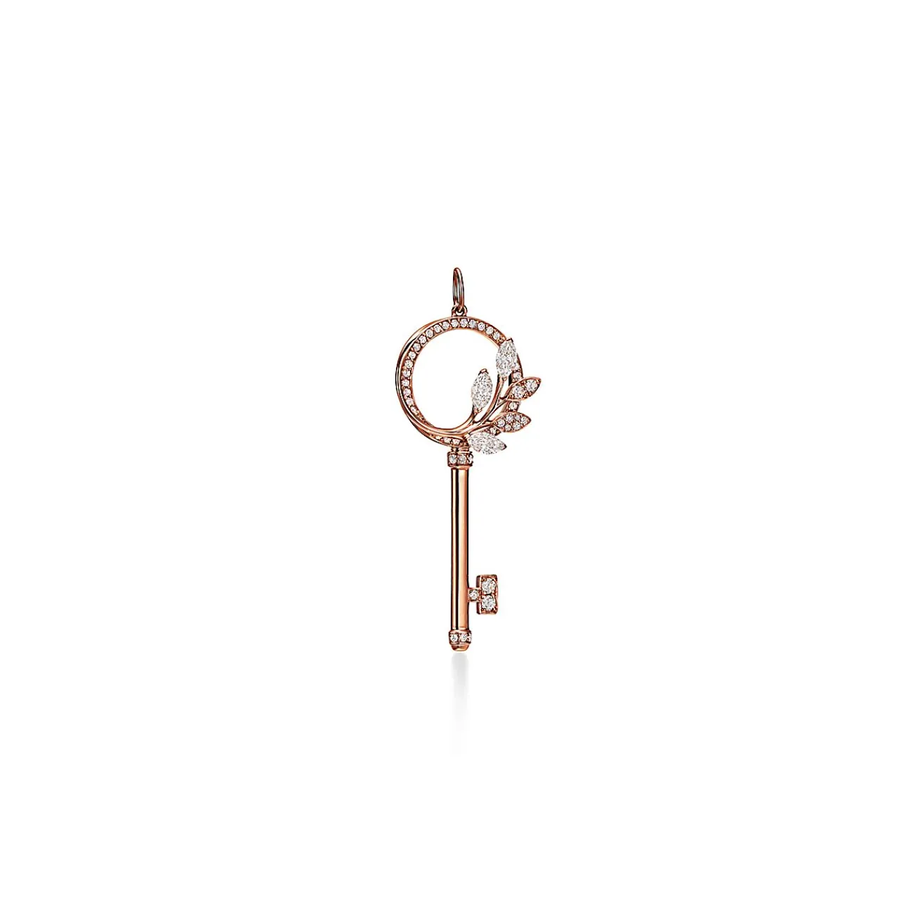 Tiffany & Co. Tiffany Keys Tiffany Victoria® diamond vine circle key in 18k rose gold, medium. | ^ Rose Gold Jewelry|Diamond Jewelry