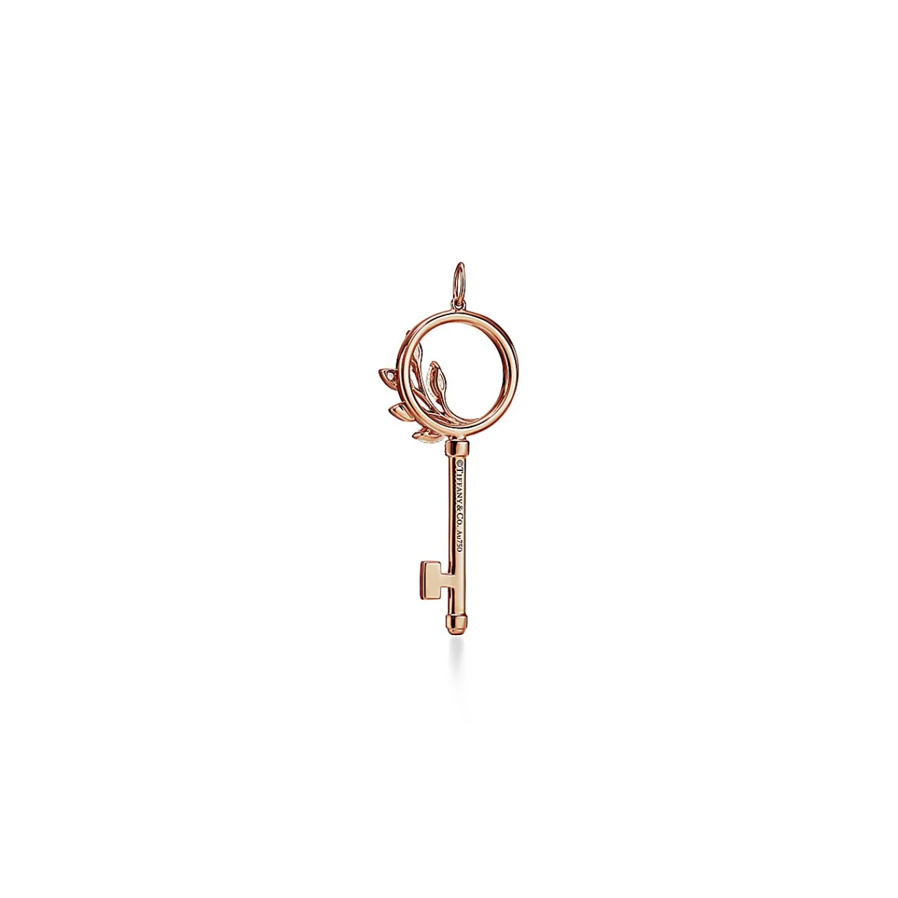 Tiffany & Co. Tiffany Keys Tiffany Victoria® diamond vine circle key in 18k rose gold, medium. | ^ Rose Gold Jewelry|Diamond Jewelry