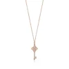 Tiffany & Co. Tiffany Keys Tiffany Victoria® key in 18k rose gold with diamonds, mini. | ^ Necklaces & Pendants