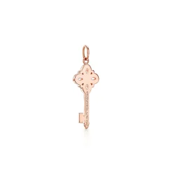 Tiffany & Co. Tiffany Keys Tiffany Victoria® key in 18k rose gold with diamonds, mini. | ^ Rose Gold Jewelry|Diamond Jewelry