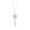 Tiffany & Co. Tiffany Keys Tiffany Victoria® key pendant in platinum with diamonds, medium. | ^ Necklaces & Pendants|Platinum Jewelry