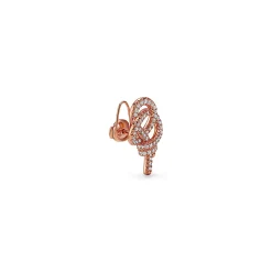 Tiffany & Co. Tiffany Keys Woven Keys Earrings in Rose Gold with Diamonds | ^ Earrings|New Jewelry