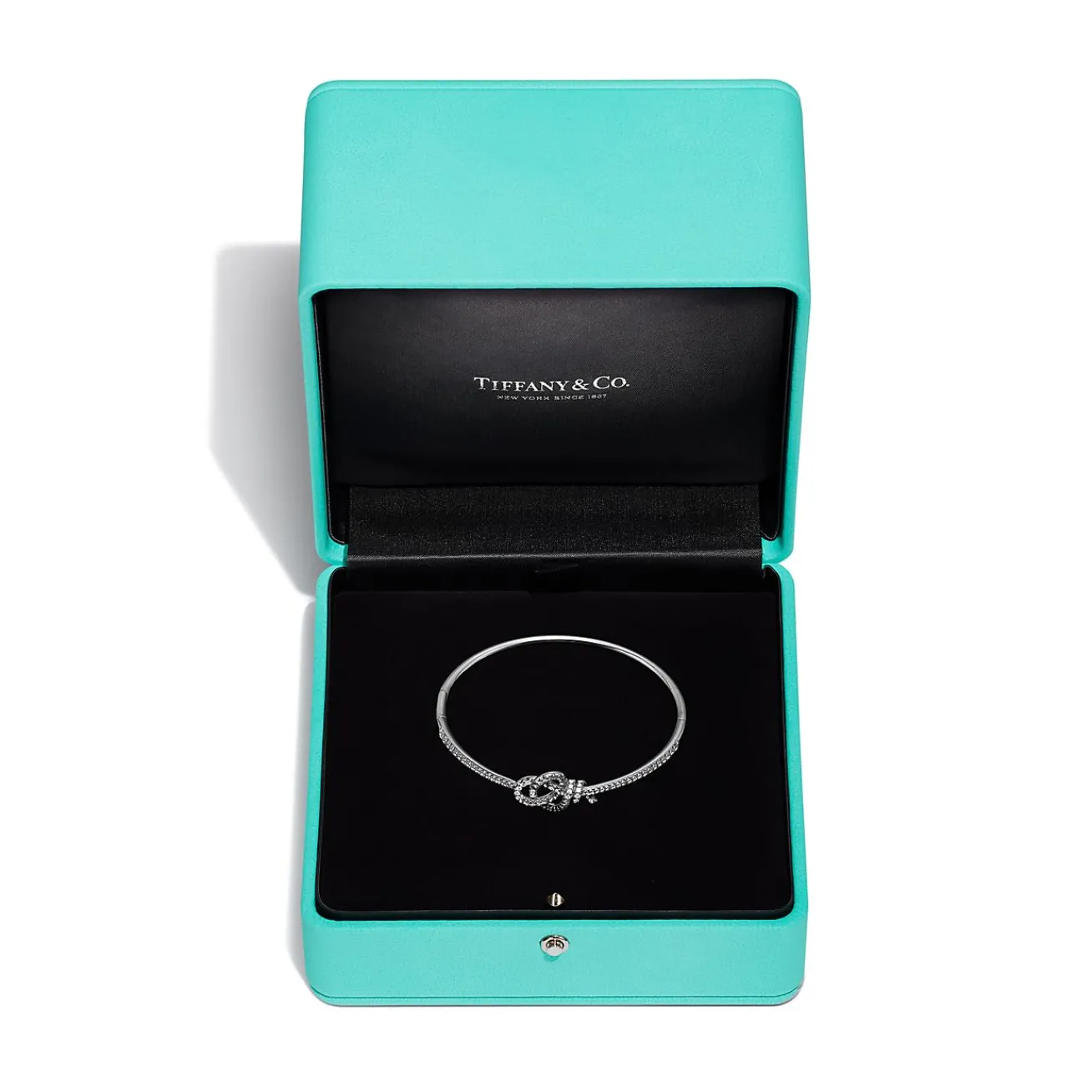 Tiffany & Co. Tiffany Keys Woven Keys Hinged Bracelet in Platinum with Diamonds | ^ Bracelets|New Jewelry