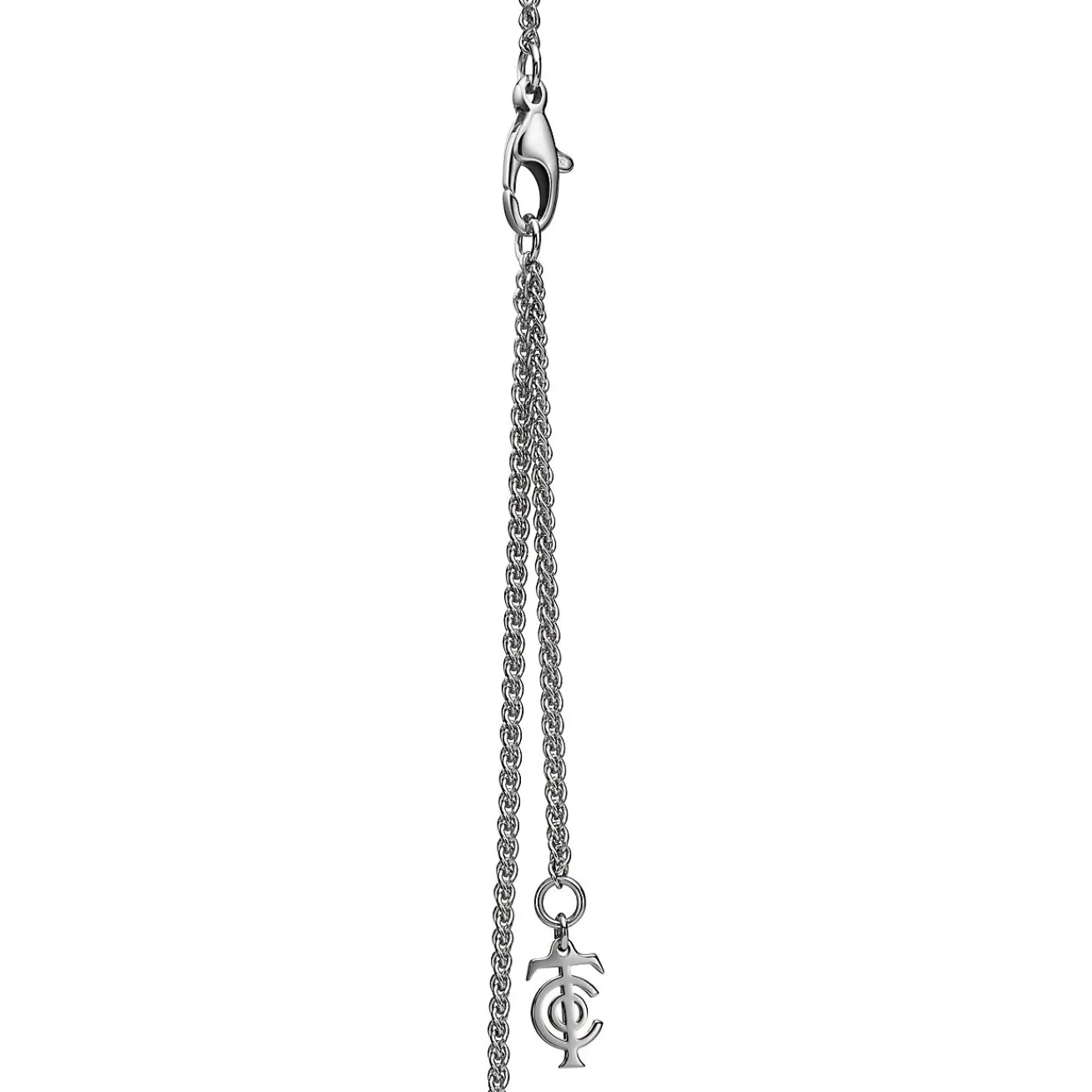 Tiffany & Co. Tiffany Keys Woven Keys Large Key Pendant in Platinum with Diamonds | ^ Necklaces & Pendants|New Jewelry