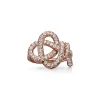 Tiffany & Co. Tiffany Keys Woven Keys Ring in Rose Gold with Diamonds | ^ Rings|New Jewelry