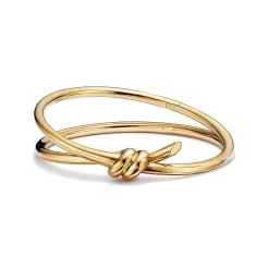 Tiffany & Co. Tiffany Knot Double Row Hinged Bangle in Yellow Gold | ^ Bracelets|Men's Jewelry