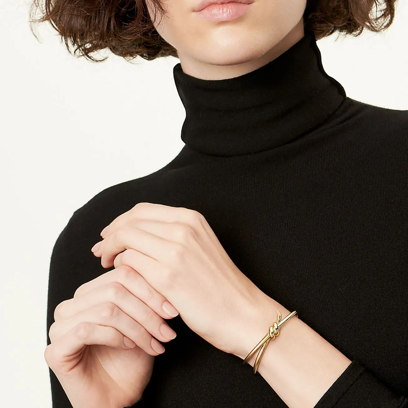 Tiffany & Co. Tiffany Knot Double Row Hinged Bangle in Yellow Gold | ^ Bracelets|Men's Jewelry