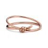 Tiffany & Co. Tiffany Knot Double Row Hinged Bangle in Rose Gold | ^ Bracelets|Men's Jewelry