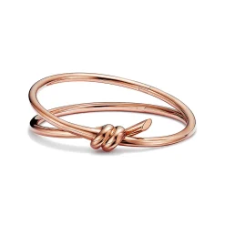 Tiffany & Co. Tiffany Knot Double Row Hinged Bangle in Rose Gold | ^ Bracelets|Men's Jewelry