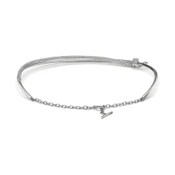 Tiffany & Co. Tiffany Knot Double Row Necklace in White Gold with Diamonds | ^ Necklaces & Pendants|Diamond Jewelry
