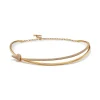 Tiffany & Co. Tiffany Knot Double Row Necklace in Yellow Gold with Diamonds | ^ Necklaces & Pendants|Gold Jewelry