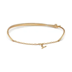 Tiffany & Co. Tiffany Knot Double Row Necklace in Yellow Gold with Diamonds | ^ Necklaces & Pendants|Gold Jewelry