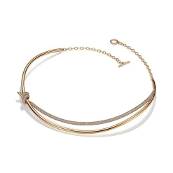 Tiffany & Co. Tiffany Knot Double Row Necklace in Yellow Gold with Diamonds | ^ Necklaces & Pendants|Gold Jewelry
