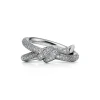 Tiffany & Co. Tiffany Knot Double Row Ring in White Gold with Diamonds | ^ Rings|Diamond Jewelry