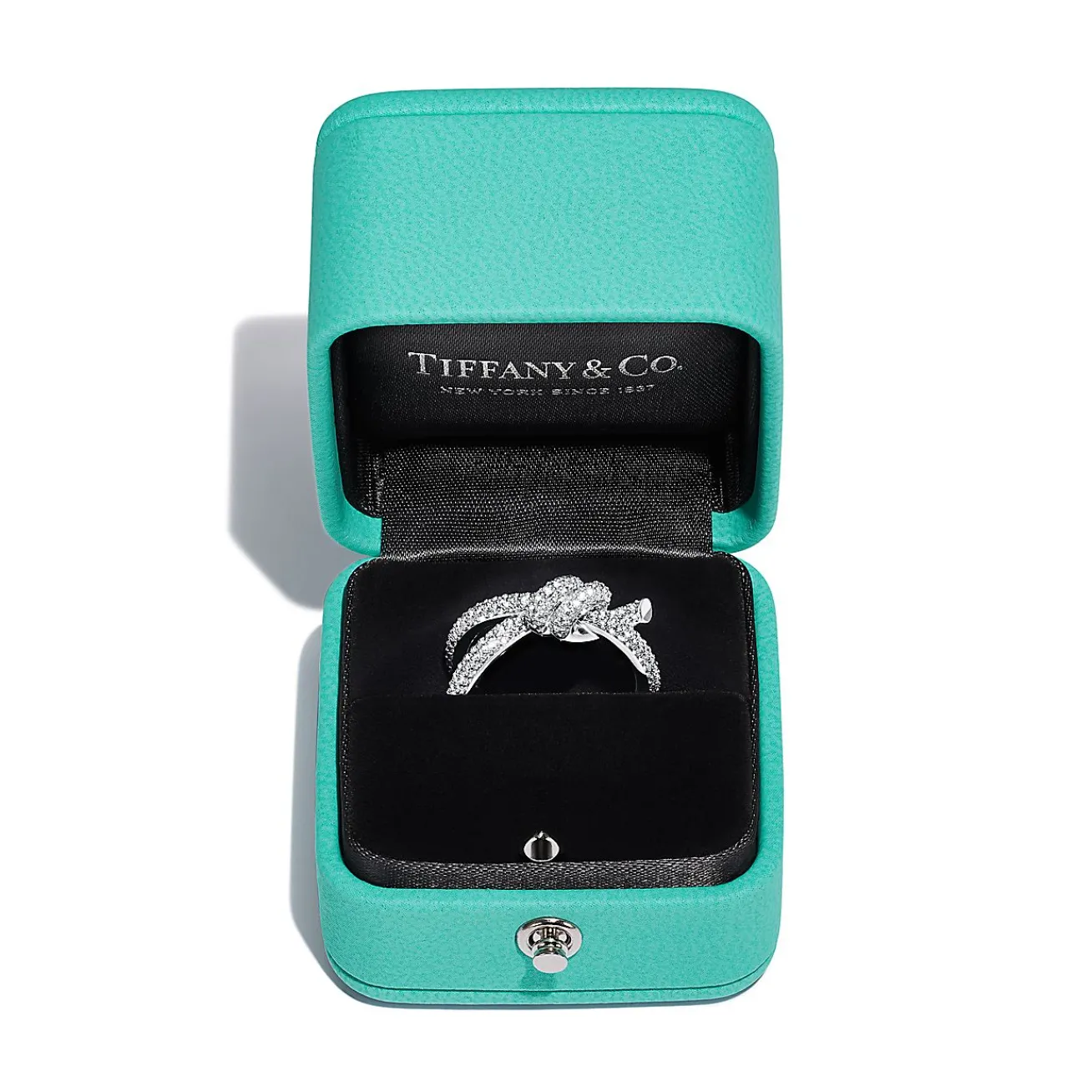 Tiffany & Co. Tiffany Knot Double Row Ring in White Gold with Diamonds | ^ Rings|Diamond Jewelry