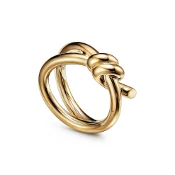 Tiffany & Co. Tiffany Knot Double Row Ring in Yellow Gold | ^ Rings|Gold Jewelry
