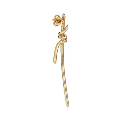 Tiffany & Co. Tiffany Knot Drop Earrings in Yellow Gold with Diamonds | ^ Earrings|Gold Jewelry