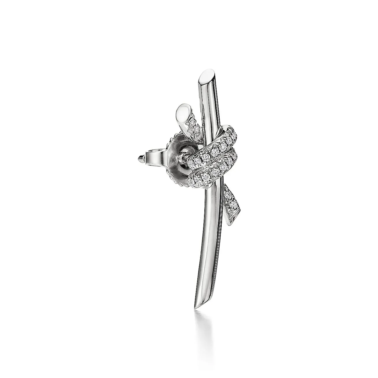 Tiffany & Co. Tiffany Knot Earrings in White Gold with Diamonds | ^ Earrings|Gifts for Her