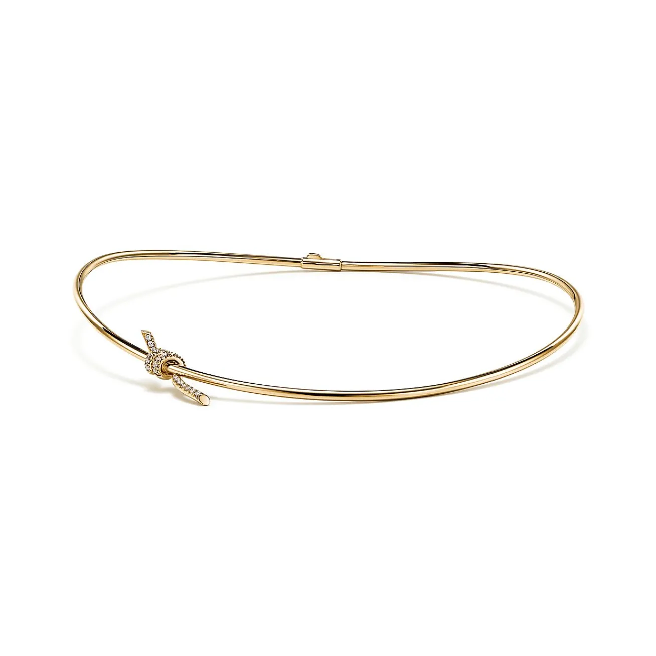 Tiffany & Co. Tiffany Knot Necklace in Yellow Gold with Diamonds | ^ Necklaces & Pendants|Gold Jewelry