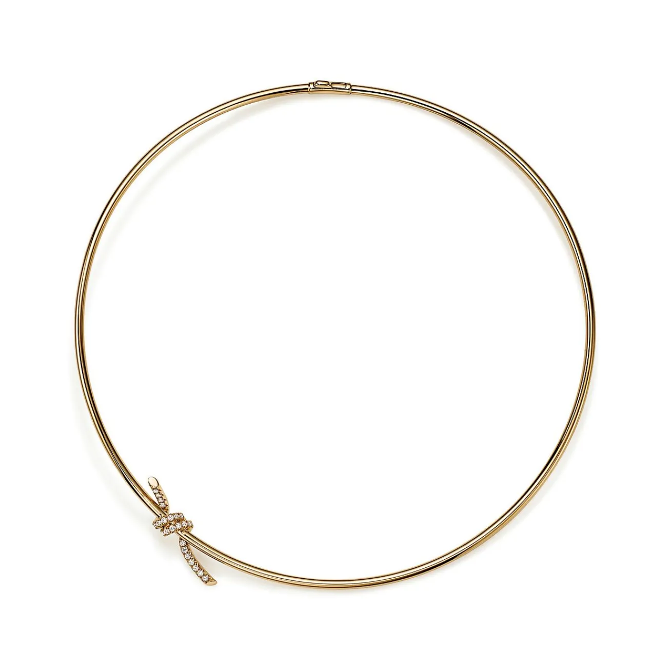 Tiffany & Co. Tiffany Knot Necklace in Yellow Gold with Diamonds | ^ Necklaces & Pendants|Gold Jewelry