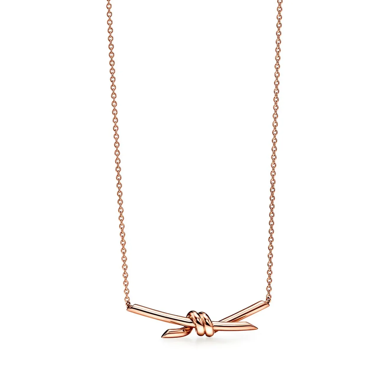 Tiffany & Co. Tiffany Knot Pendant in Rose Gold | ^ Necklaces & Pendants|Rose Gold Jewelry
