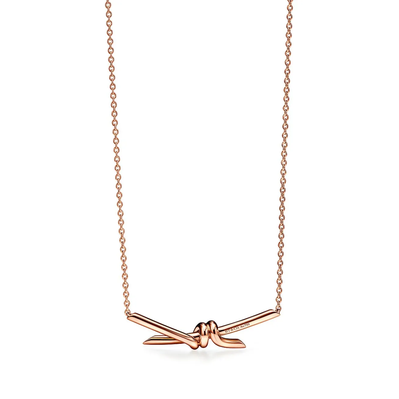 Tiffany & Co. Tiffany Knot Pendant in Rose Gold | ^ Necklaces & Pendants|Rose Gold Jewelry