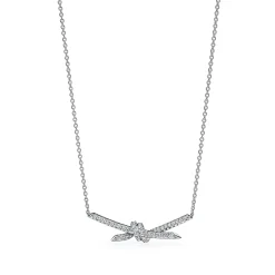 Tiffany & Co. Tiffany Knot Pendant in White Gold with Diamonds | ^ Necklaces & Pendants|Gifts for Her