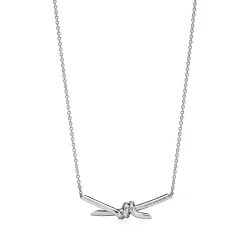 Tiffany & Co. Tiffany Knot Pendant in White Gold with Diamonds | ^ Necklaces & Pendants|Gifts for Her