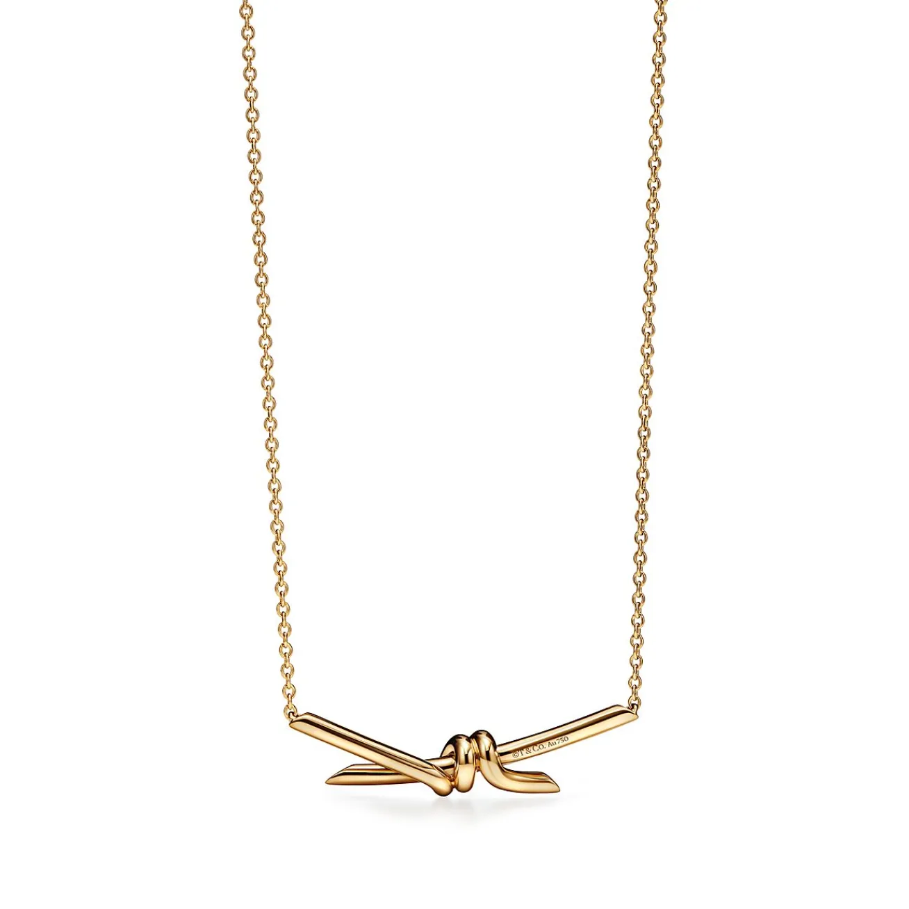 Tiffany & Co. Tiffany Knot Pendant in Yellow Gold | ^ Necklaces & Pendants|Men's Jewelry