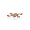 Tiffany & Co. Tiffany Knot Ring in Rose Gold with Diamonds | ^ Rings|Rose Gold Jewelry