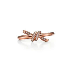 Tiffany & Co. Tiffany Knot Ring in Rose Gold with Diamonds | ^ Rings|Rose Gold Jewelry