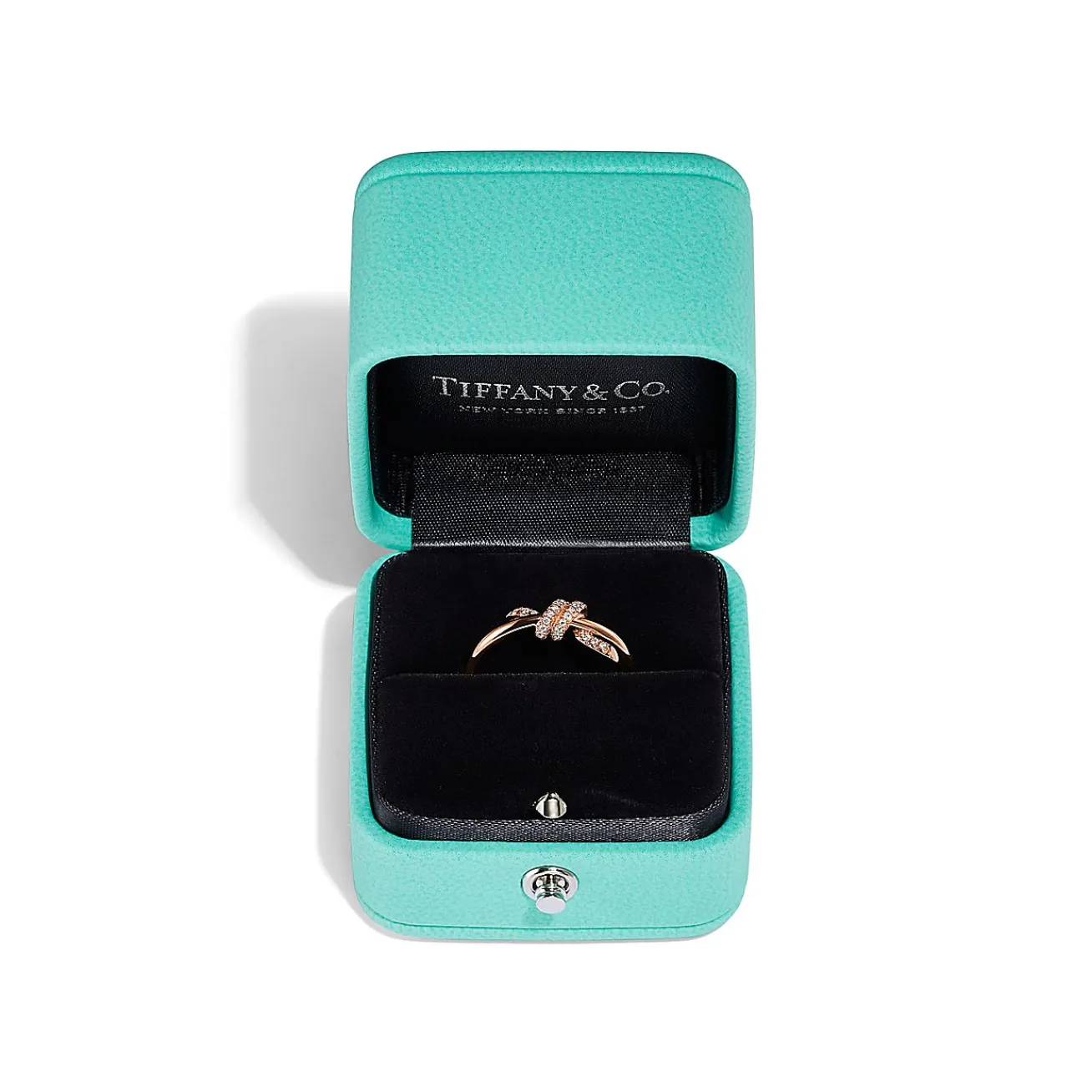 Tiffany & Co. Tiffany Knot Ring in Rose Gold with Diamonds | ^ Rings|Rose Gold Jewelry
