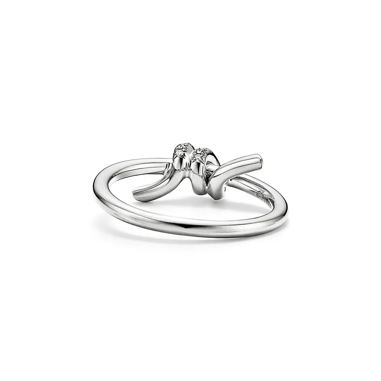 Tiffany & Co. Tiffany Knot Ring in White Gold with Diamonds | ^ Rings|Diamond Jewelry