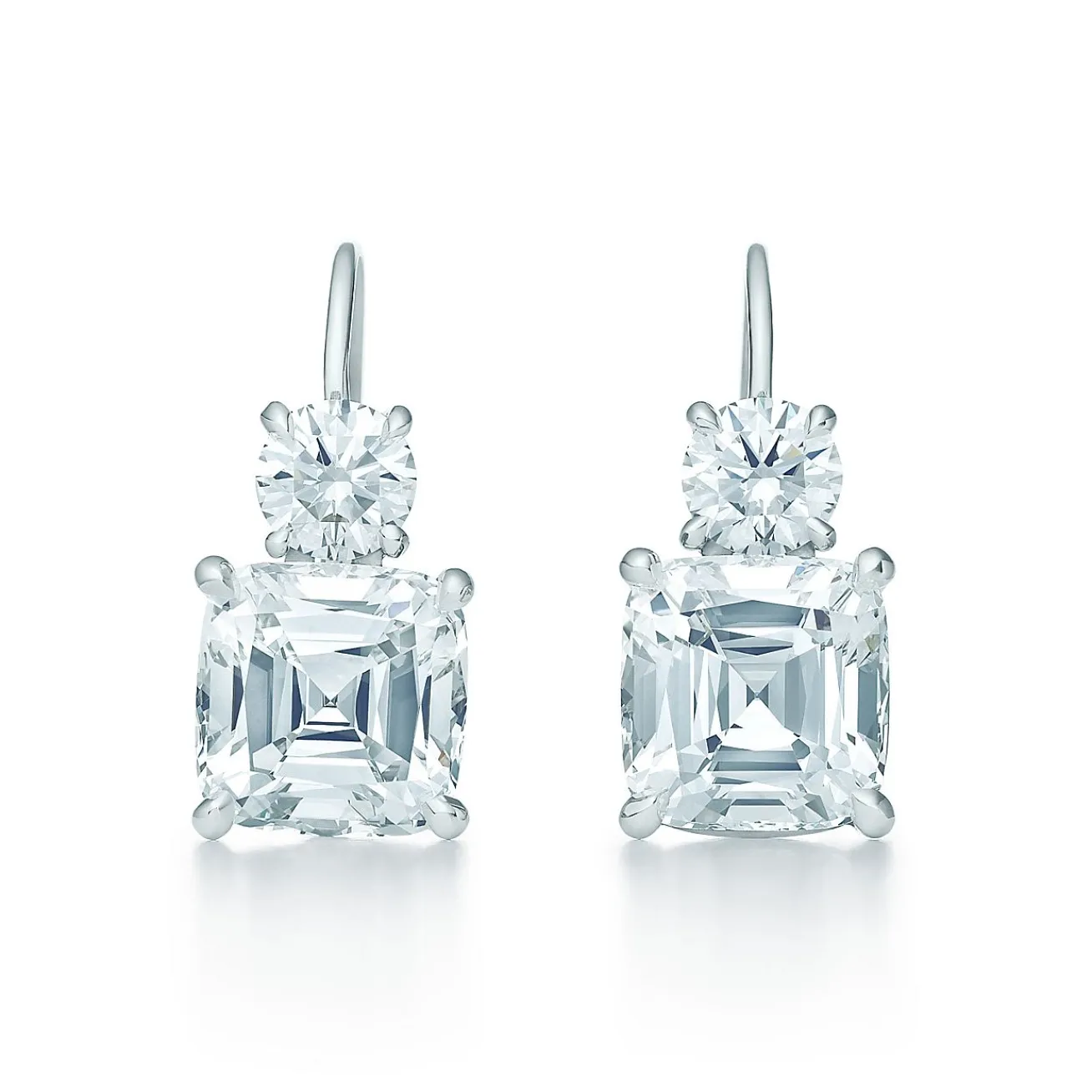 Tiffany & Co. Tiffany Legacy® earrings in platinum with diamonds. | ^ Platinum Jewelry|Diamond Jewelry