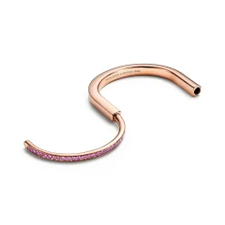Tiffany & Co. Tiffany Lock Bangle in Rose Gold with Pink Sapphires | ^ Bracelets|New Jewelry
