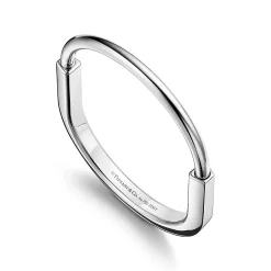 Tiffany & Co. Tiffany Lock Bangle in White Gold | ^ Bracelets|Men's Jewelry