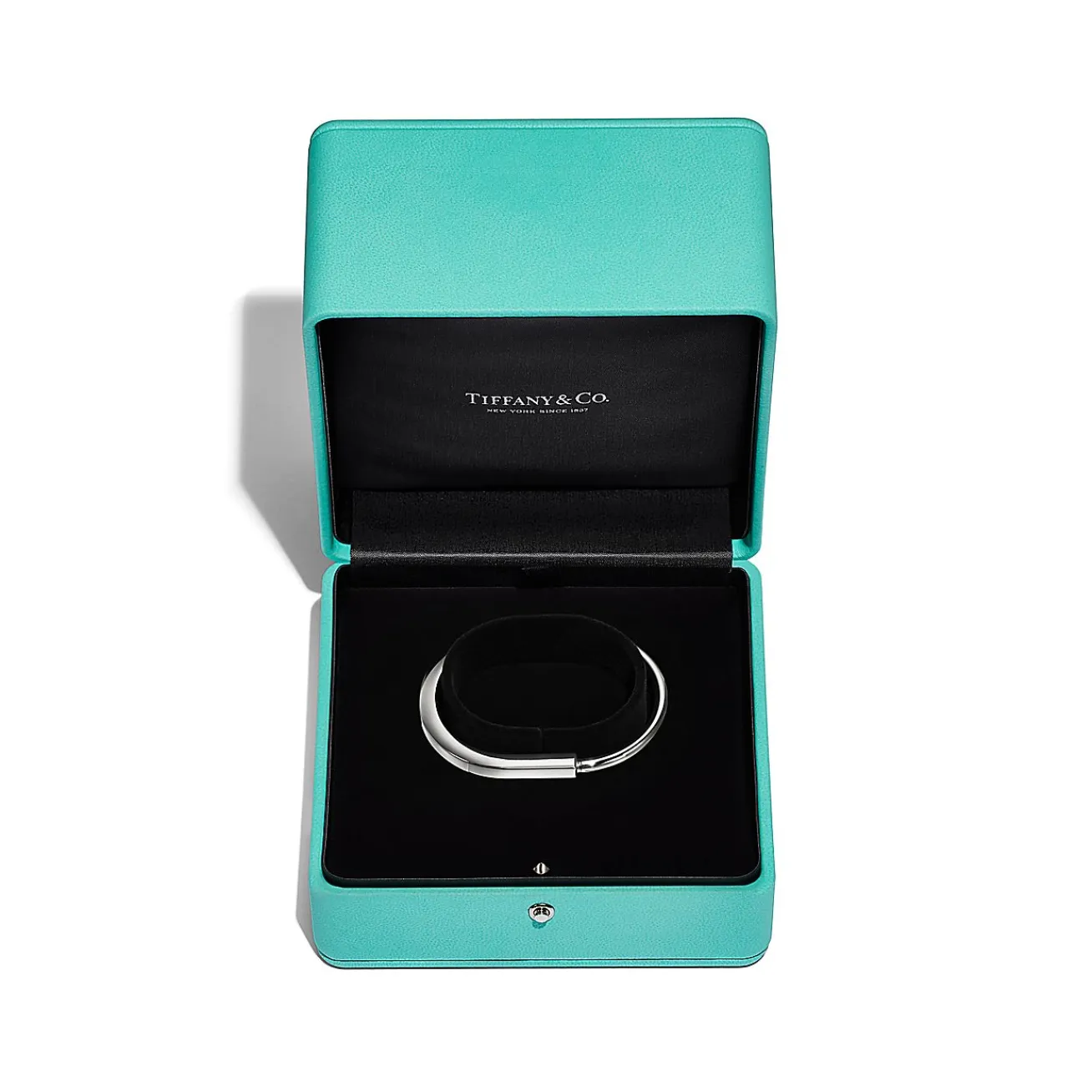 Tiffany & Co. Tiffany Lock Bangle in White Gold | ^ Bracelets|Men's Jewelry