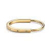 Tiffany & Co. Tiffany Lock Bangle in Yellow Gold with Diamond Accents | ^ Bracelets|Men's Jewelry