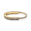Tiffany & Co. Tiffany Lock Bangle in Yellow Gold with Full Pavé Diamonds | ^ Bracelets|Men's Jewelry