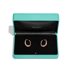 Tiffany & Co. Tiffany Lock Earrings in Rose Gold, Medium | ^ Earrings|Hoop Earrings