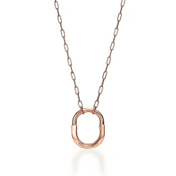 Tiffany & Co. Tiffany Lock Pendant in Rose Gold, Medium | ^ Necklaces & Pendants|Rose Gold Jewelry
