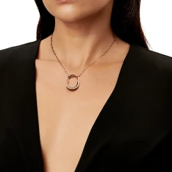 Tiffany & Co. Tiffany Lock Pendant in Rose Gold, Medium | ^ Necklaces & Pendants|Rose Gold Jewelry