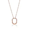 Tiffany & Co. Tiffany Lock Pendant in Rose Gold with Diamonds, Medium | ^ Necklaces & Pendants|Rose Gold Jewelry